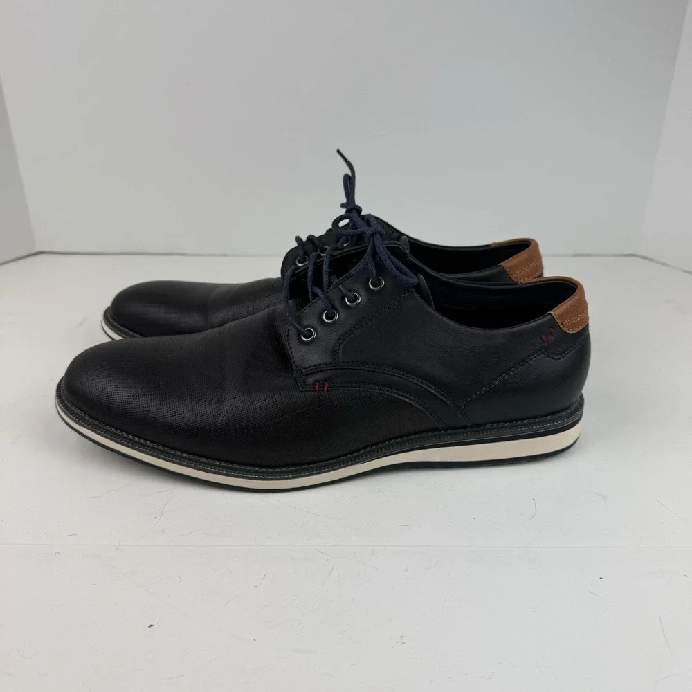 Men's Casual Dress Shoes Comfortable Business Work Breathable Shoes Size 10 Blue